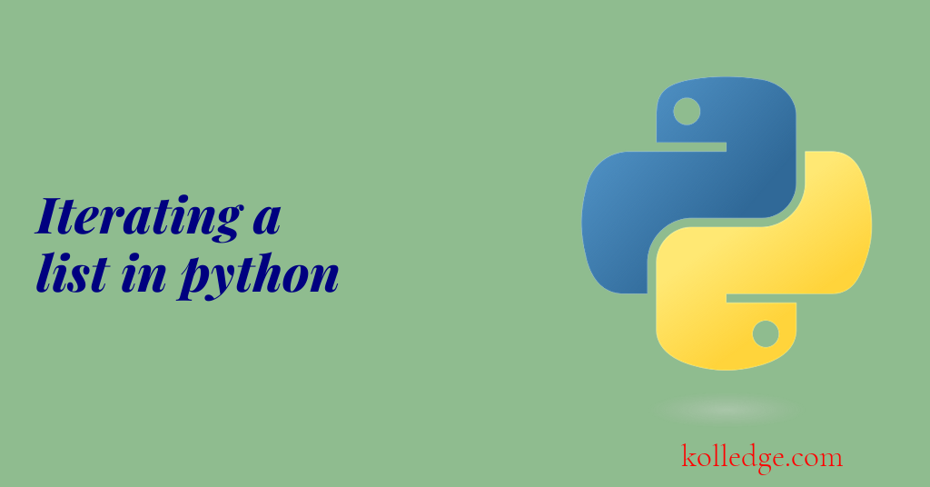 Iterating a list in Python